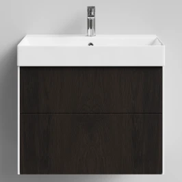 Тумба Лоренцо, 70 подвесной, Дуб цвет 20 Vodok с раковиной в комплекте