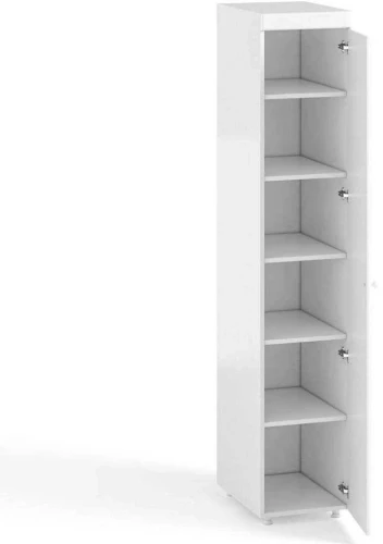 Шкаф-пенал 1дв. (гл.410) Монако МН-28 белое дерево