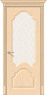 Межкомнатная дверь шпон BRAVO Афина Ф-22 (БелДуб) White Сrystal