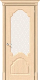 Межкомнатная дверь шпон BRAVO Афина Ф-22 (БелДуб) White Сrystal