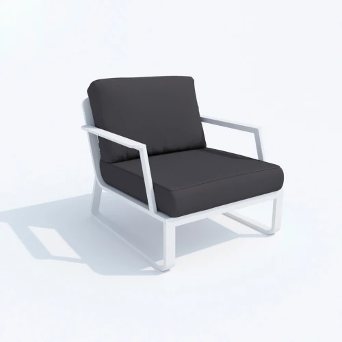 Лаунж зона ESTIVO антрацит - белый каркас