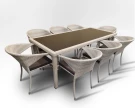 Обеденная мебель из искусственного ротанга комплект  СИЦИЛИЯ «SICILY» 8 персон Wood