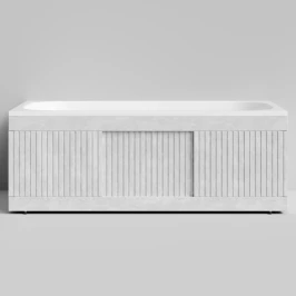 Экран-купе Тач 1500, 3 раздвижные двери, Белый камень ПВХ 57805