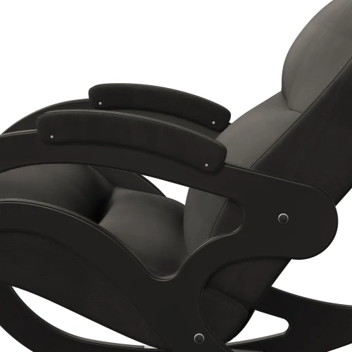 Кресло-качалка Каула экокожа Eva 6, каркас венге