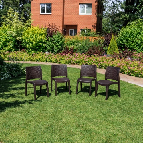 4 стула JULY коричневые