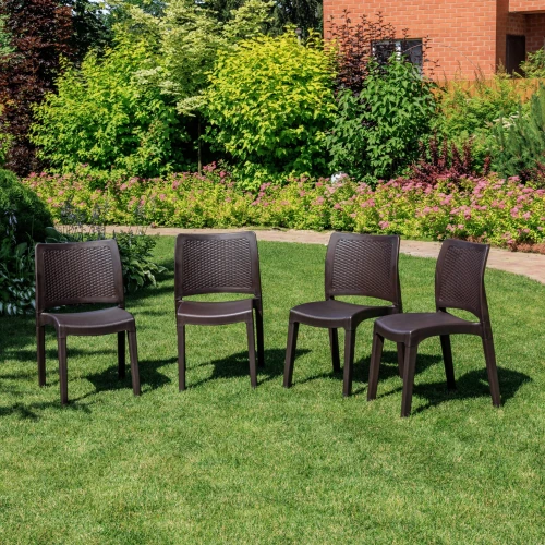 4 стула JULY коричневые