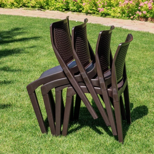 4 стула JULY коричневые