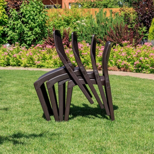 4 стула JULY коричневые