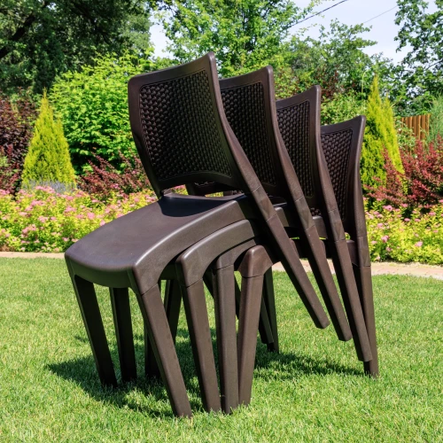 4 стула JULY коричневые