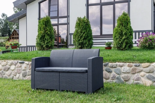 Двухместный диван LANA графит