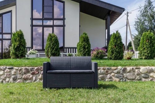 Двухместный диван LANA графит