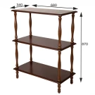 Этажерка П 9 средне-коричневый