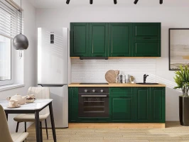 Прямая модульная кухня Дублин-01 Special Green Дуб вотан 2140*1900*600