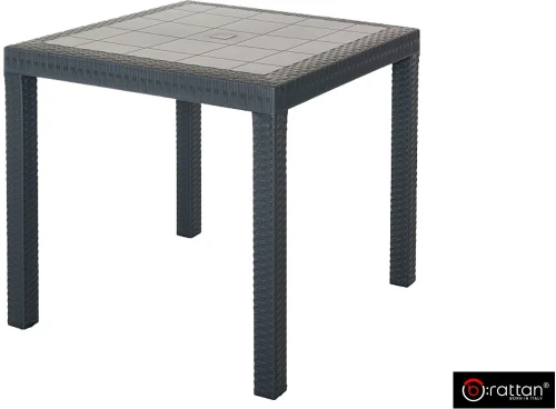 Стол B:rattan Dallas 800*800мм, коричневый