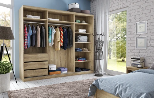 LYON, Шкаф 250 (II). Цвет ДУБ МАДУРА