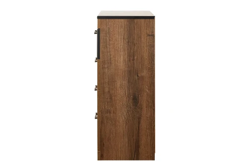 Комод 4S, JAGGER, цвет Дуб монастырский /Черный