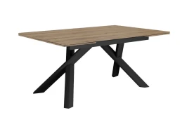 Стол DikLine DX140 Дуб галифакс/опоры черные (2 уп.)