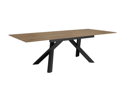 Стол DikLine DX140 Дуб галифакс/опоры черные (2 уп.)