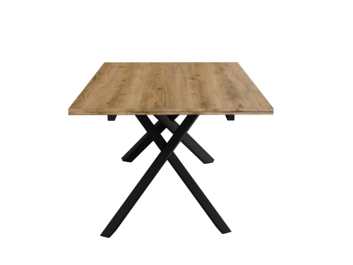 Стол DikLine DX140 Дуб галифакс/опоры черные (2 уп.)