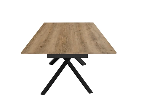 Стол DikLine DX140 Дуб галифакс/опоры черные (2 уп.)