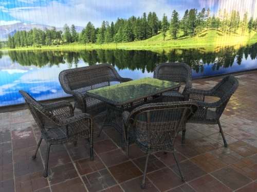 Комплект мебели Мэдисон (Medison) диван + стол + 4 кресла с подушками на сидение и спинку