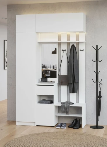 Прихожая Бали, Белый. Комплект 14