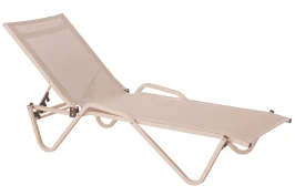 Шезлонг металлический Hera, тортора