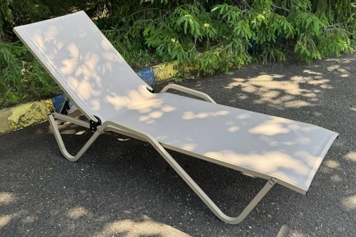 Шезлонг металлический Hera, тортора