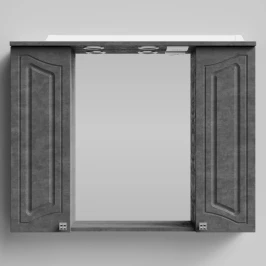 Зеркало Адам 90, Серый камень ПВХ 57806