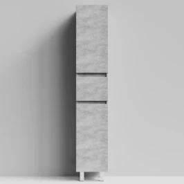 Пенал Бест 35 (2 двери, 1 ящик) напольный, Горный камень ПВХ 57807, правый