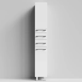 Пенал Мальта 30 напольный, белый глянец, правый