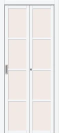 Межкомнатная складная дверь BRAVO Твигги-11.3 White Silk Magic Fog