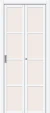 Межкомнатная складная дверь BRAVO Твигги-11.3 White Silk Magic Fog