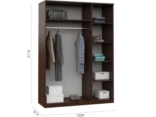 Спальня «Аврора» 3дв шк, Венге/Дуб молочный