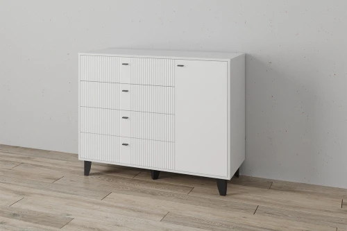 Комод Катрин-13, Белый, Белый снег