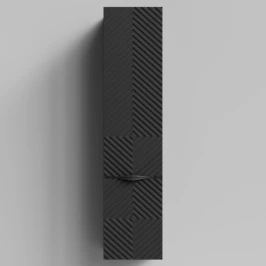 Пенал Эйфория 35 F4, пример RAL 9005 Чёрный янтарь, матовая, подвесной, левый