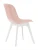 DC270 Стул пластиковый, РОЗОВЫЙ c подушкой, ноги белые