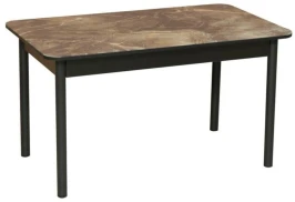 Стол Аппетит прямоугольный 55.02 Черный/Мрамор черный
