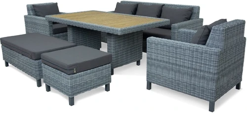 MOKKA BELLA стол прямоугольный с деревянной столешницей