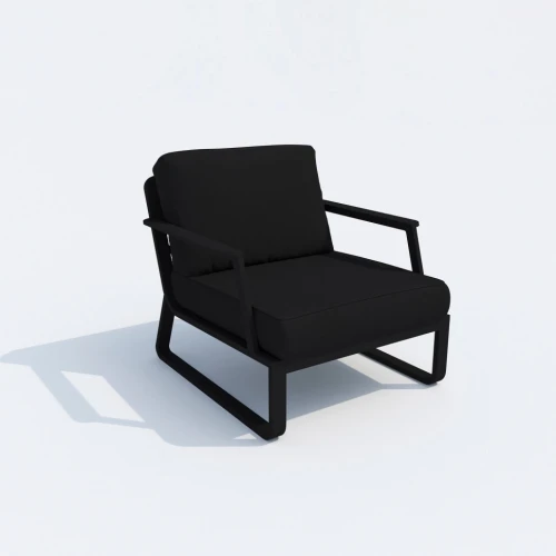 Лаунж зона ESTIVO черная - каркас карбон