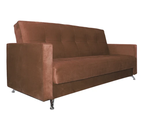 Диван Престиж Люкс 120 велюр коричневый
