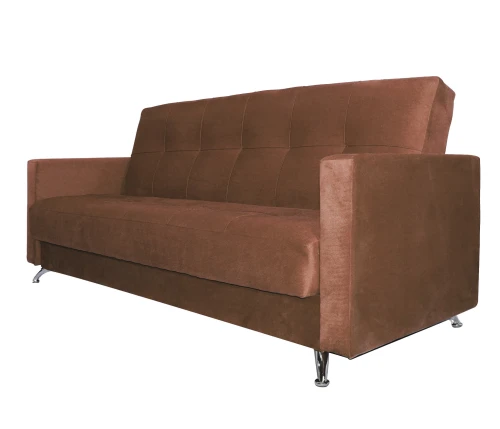 Диван Престиж Люкс 120 велюр коричневый