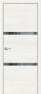 Межкомнатная дверь экошпон ĒLPORTA Браво-2.55 White Skyline Mirox Grey
