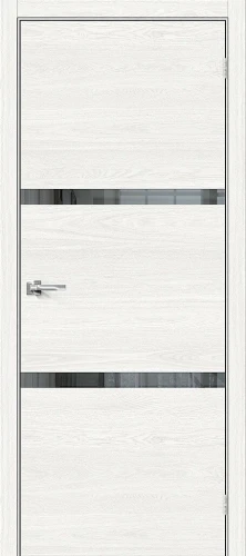 Межкомнатная дверь экошпон ĒLPORTA Браво-2.55 White Skyline Mirox Grey