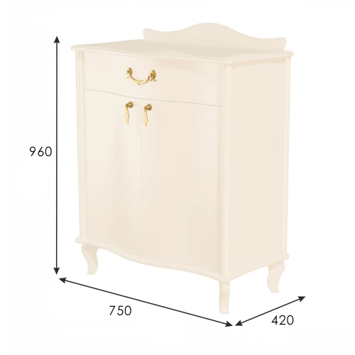 Комод Джульетта с распашными дверцами, дуб шампань