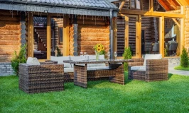 Комплект мебели KARL с обеденным столом (коричневый)