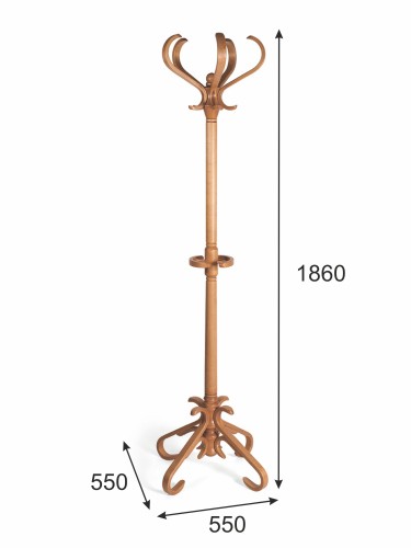 Вешалка напольная В 10Н светло-коричневый