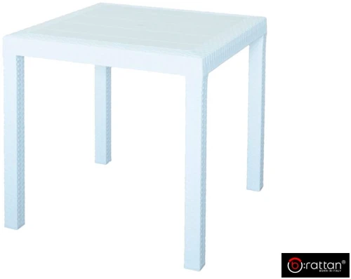 Стол B:rattan Dallas 800*800мм, белый