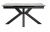 Стол DikLine SFE160 Керамика Italian Grey (глянец серый)/подстолье черное/опоры черные (2 уп.)