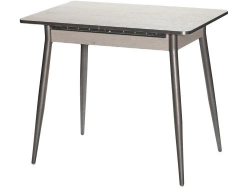 Стол М46 «Бостон» ДП1-01-10 900(1270)*600, ЛДСП:Дуб Самерсет, Н/стола прямые с ут. Металлик